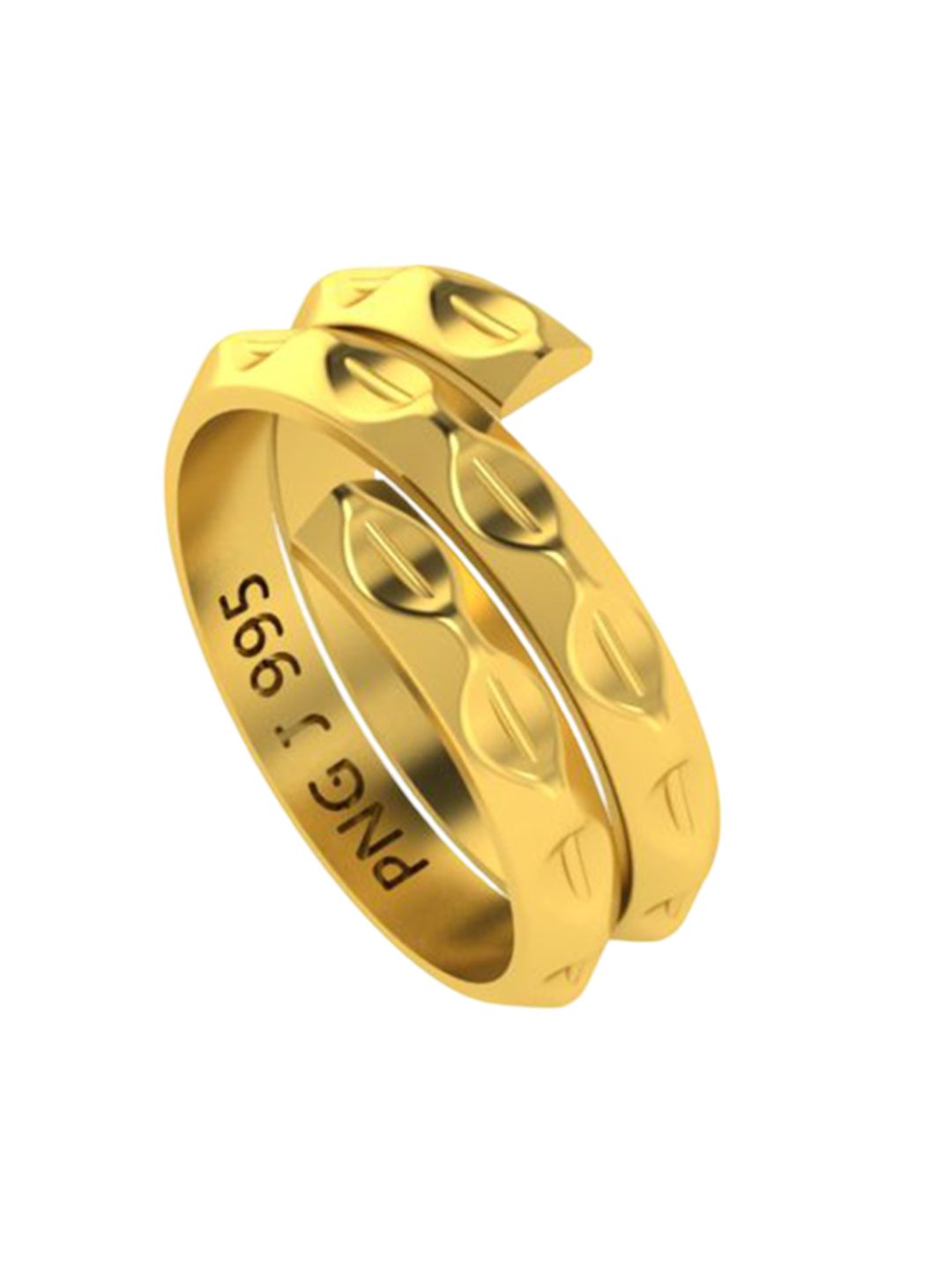 P N GADGIL JEWELLERS 23.5KT Gold Vedhani Ring - 10g-image-3