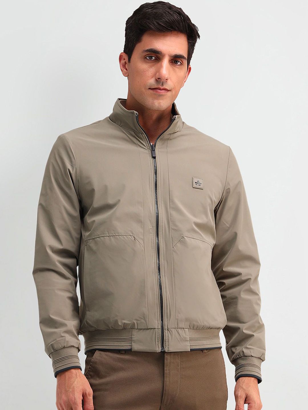 Arrow Sport Men Solid Bomber Jacket-image-28