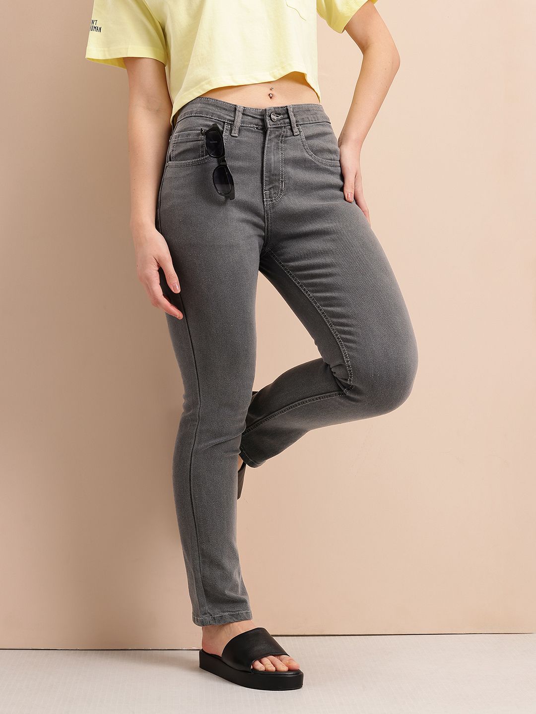 Mast & Harbour Women Slim Fit Stretchable Jeans-picture-40