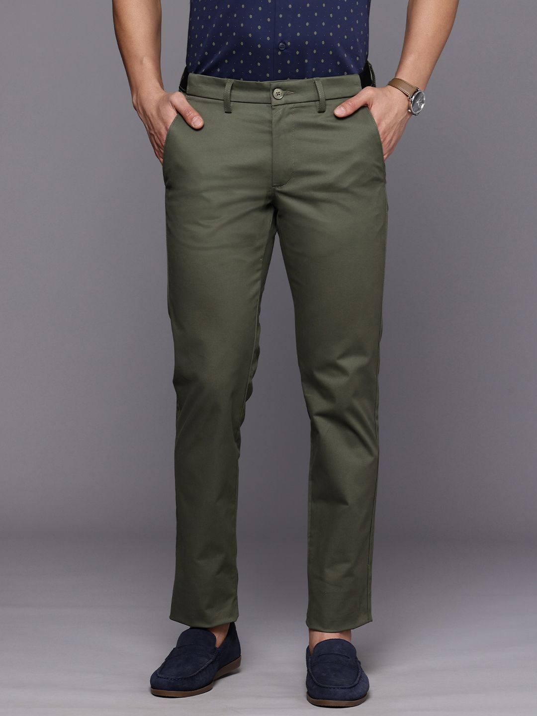 Louis Philippe Sport Men Slim Fit Trousers-picture-22