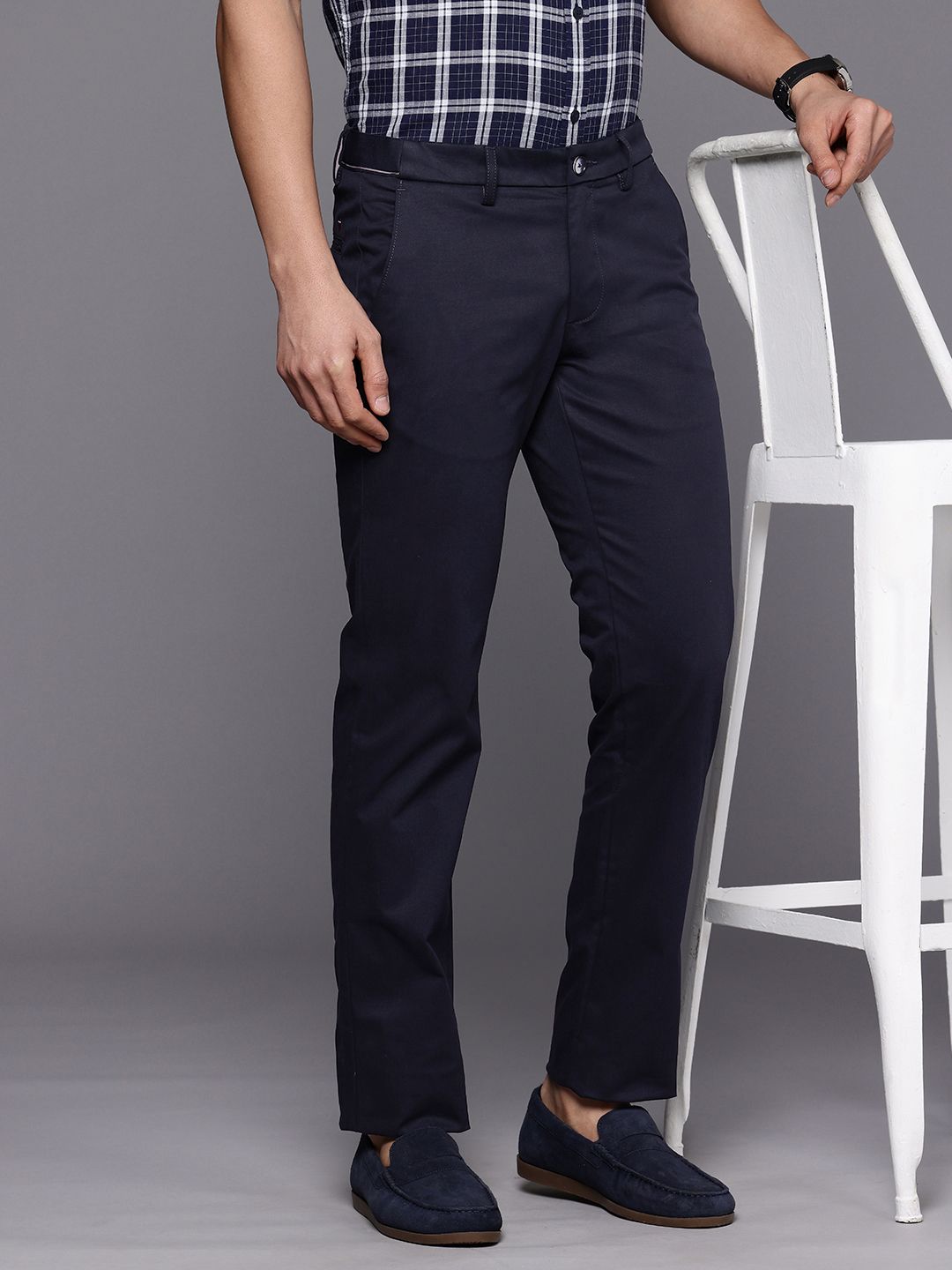 Louis Philippe Sport Men Slim Fit Trousers-picture-32