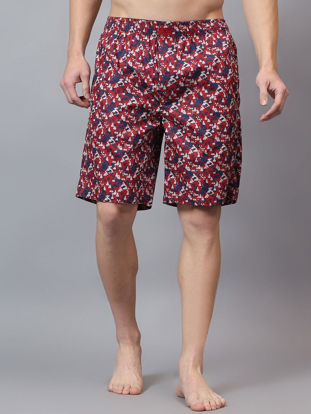 Cantabil Men Printed Cotton Lounge Shorts-picture-32