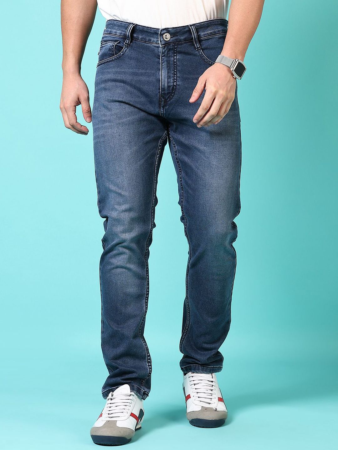 V-Mart Men Mid-Rise Light Fade Regular Fit Jeans-picture-22