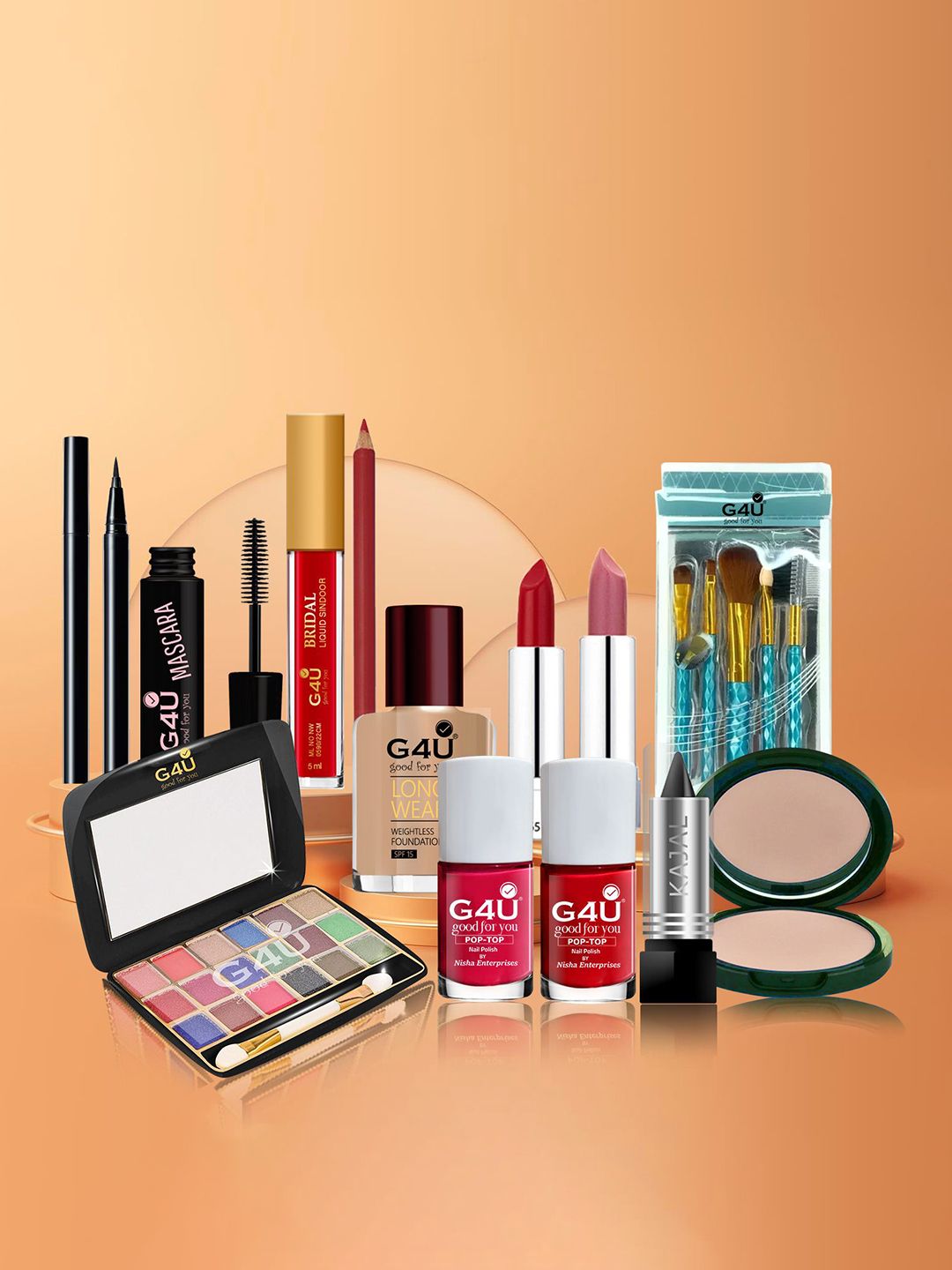 G4U Makeup Kit for women Full Beginner 17 Makeup Products Gift Set P30J23A73-image-17