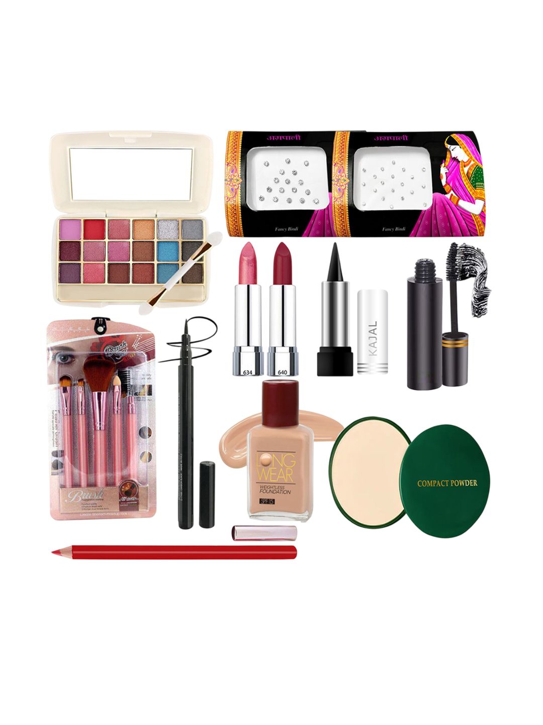 G4U 16 Piece Complete Makeup Kit for womenGlamour Essentials Festive Makeup Set 6-image-34