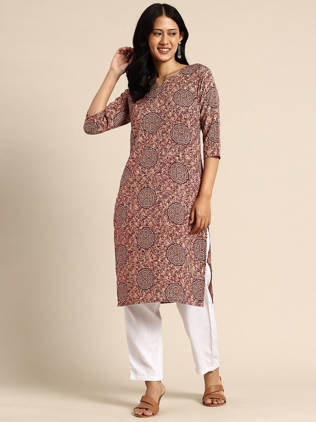 KETAKI FASHION Ethnic Motifs Printed Crepe Kurta-picture-24