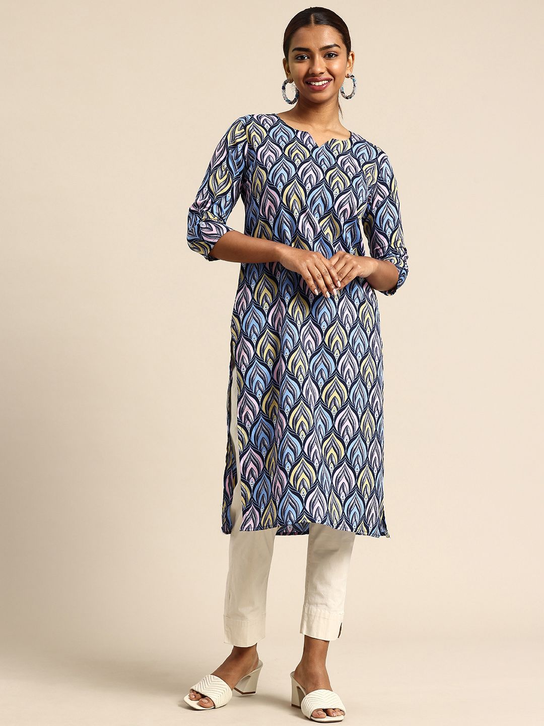 KETAKI FASHION Ethnic Motifs Printed Crepe Kurta-picture-20