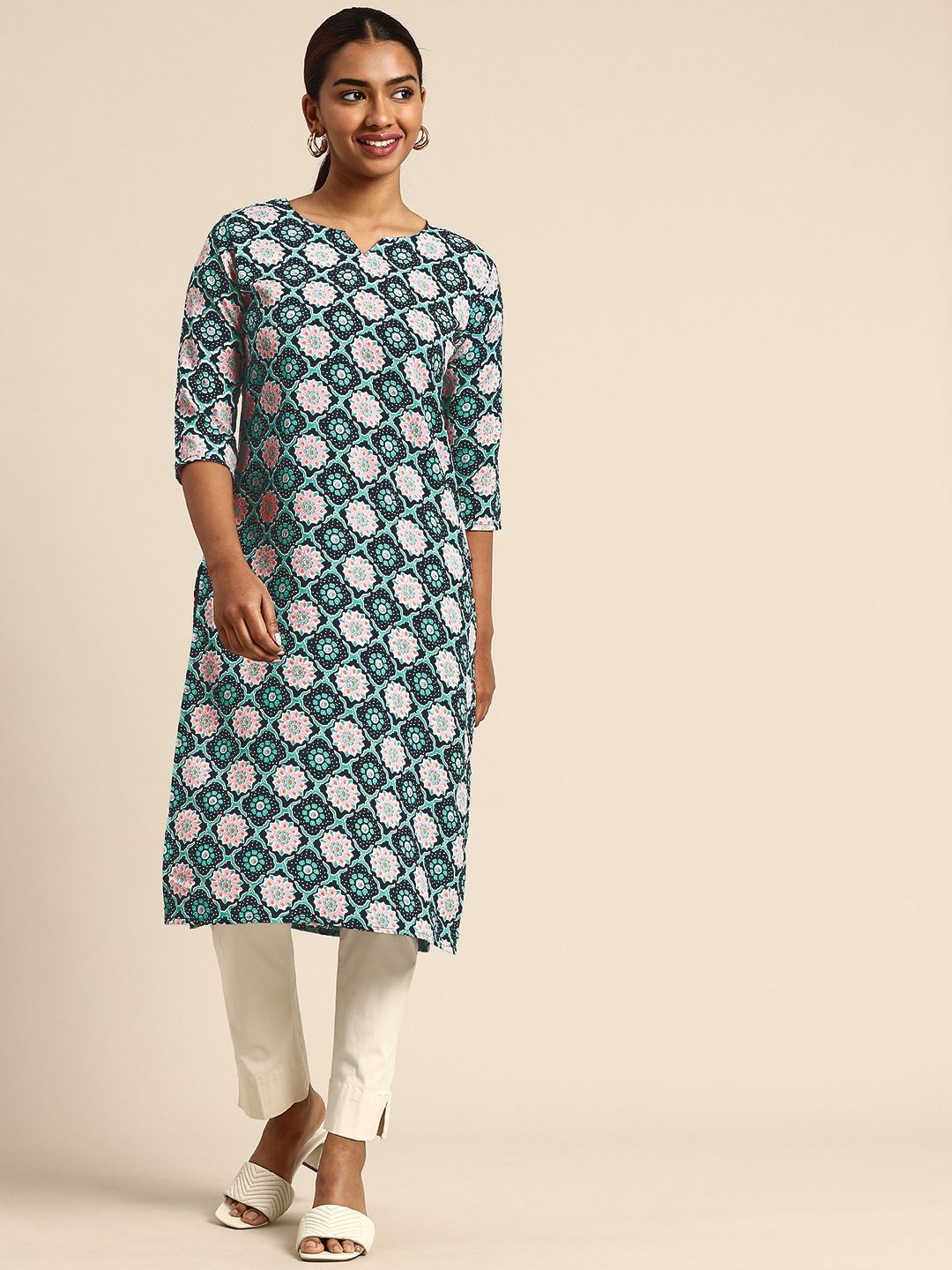 KETAKI FASHION Ethnic Motifs Printed Crepe Kurta-picture-52