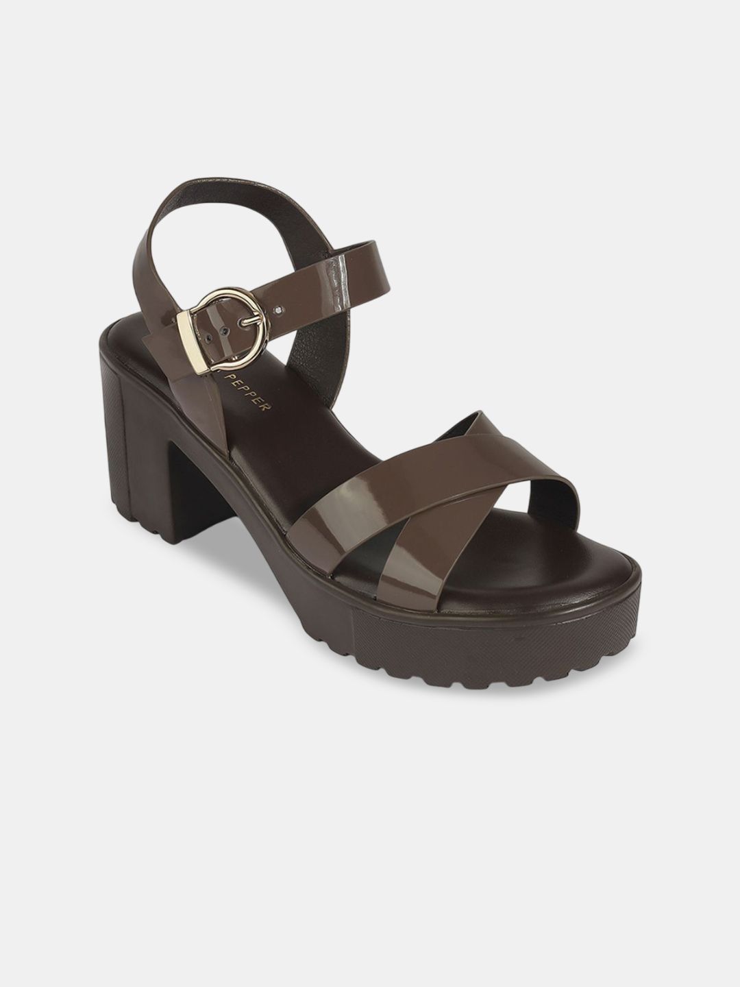 LEMON & PEPPER Block Sandals with Buckles-picture-17
