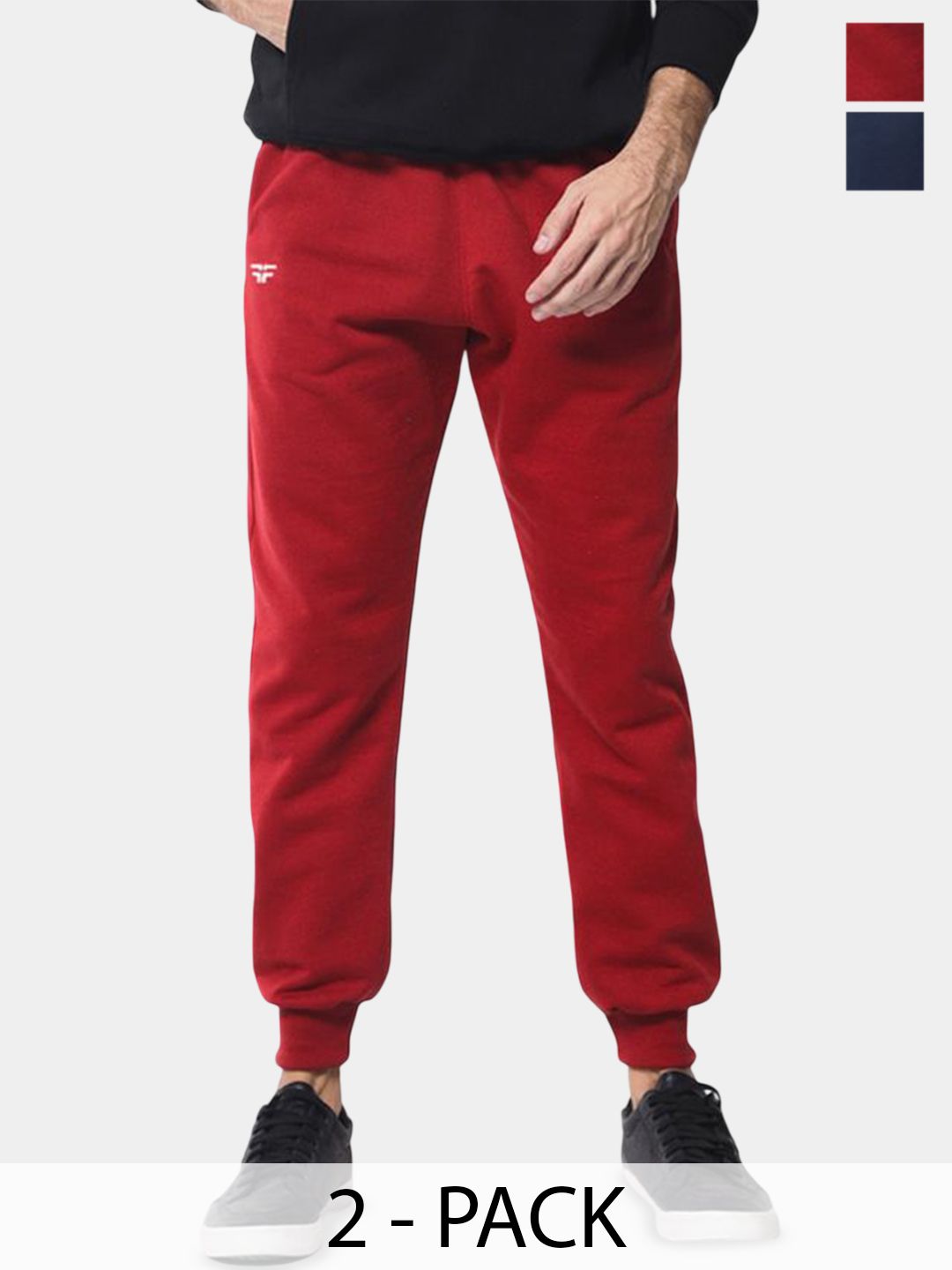 FFLIRTYGO Men Pack Of 2 Mid-Rise Joggers-picture-17