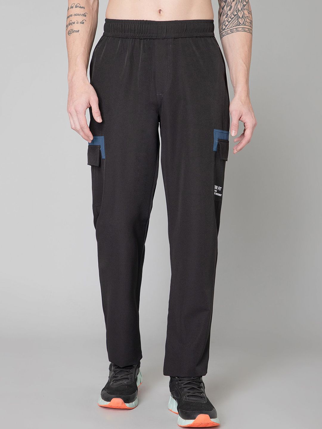 TURNFIT Men Straight-Fit Mid-Rise Track Pants-picture-21