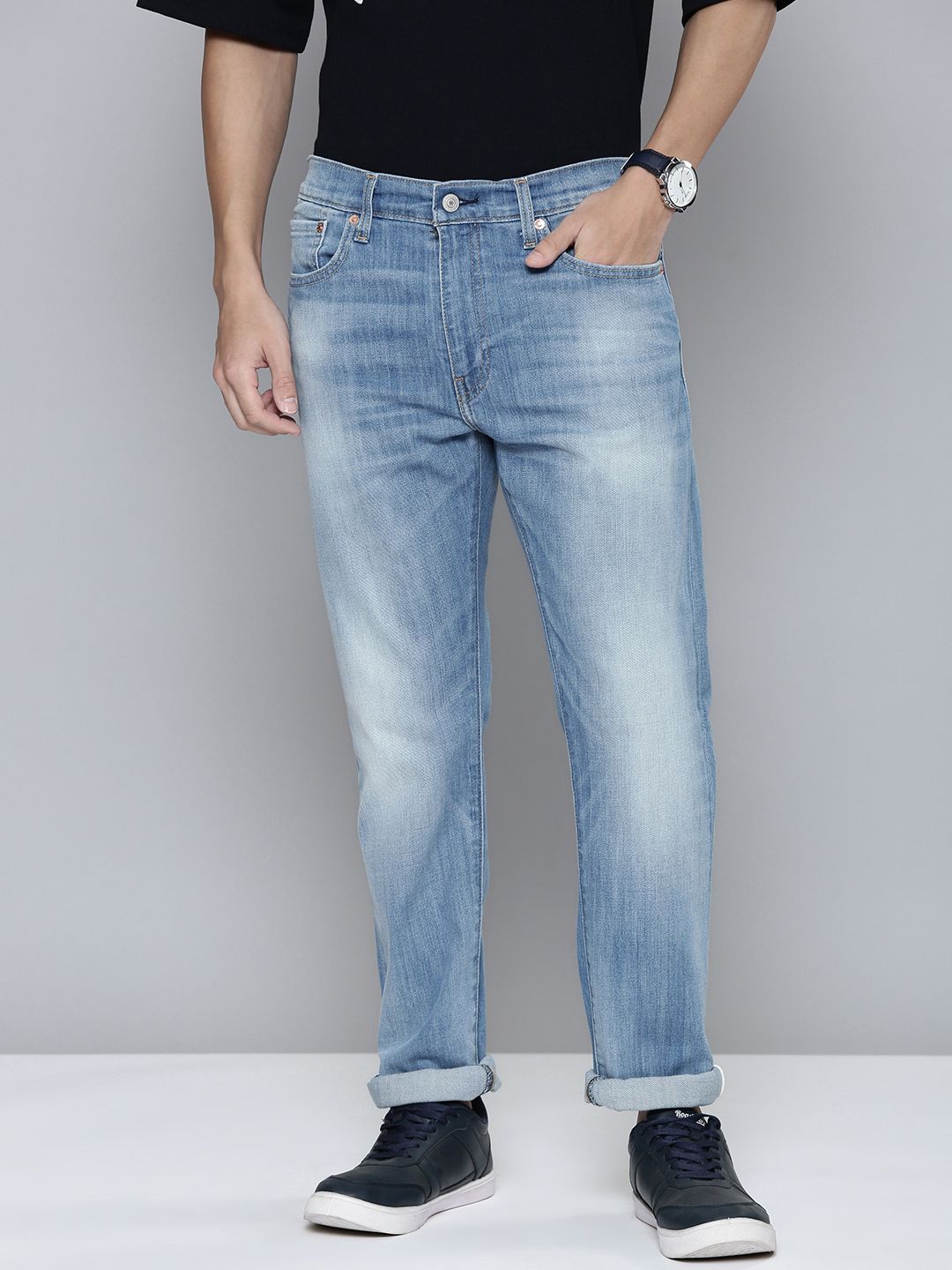 Levis Men 512 Slim Tapered Fit Light Fade Stretchable Jeans