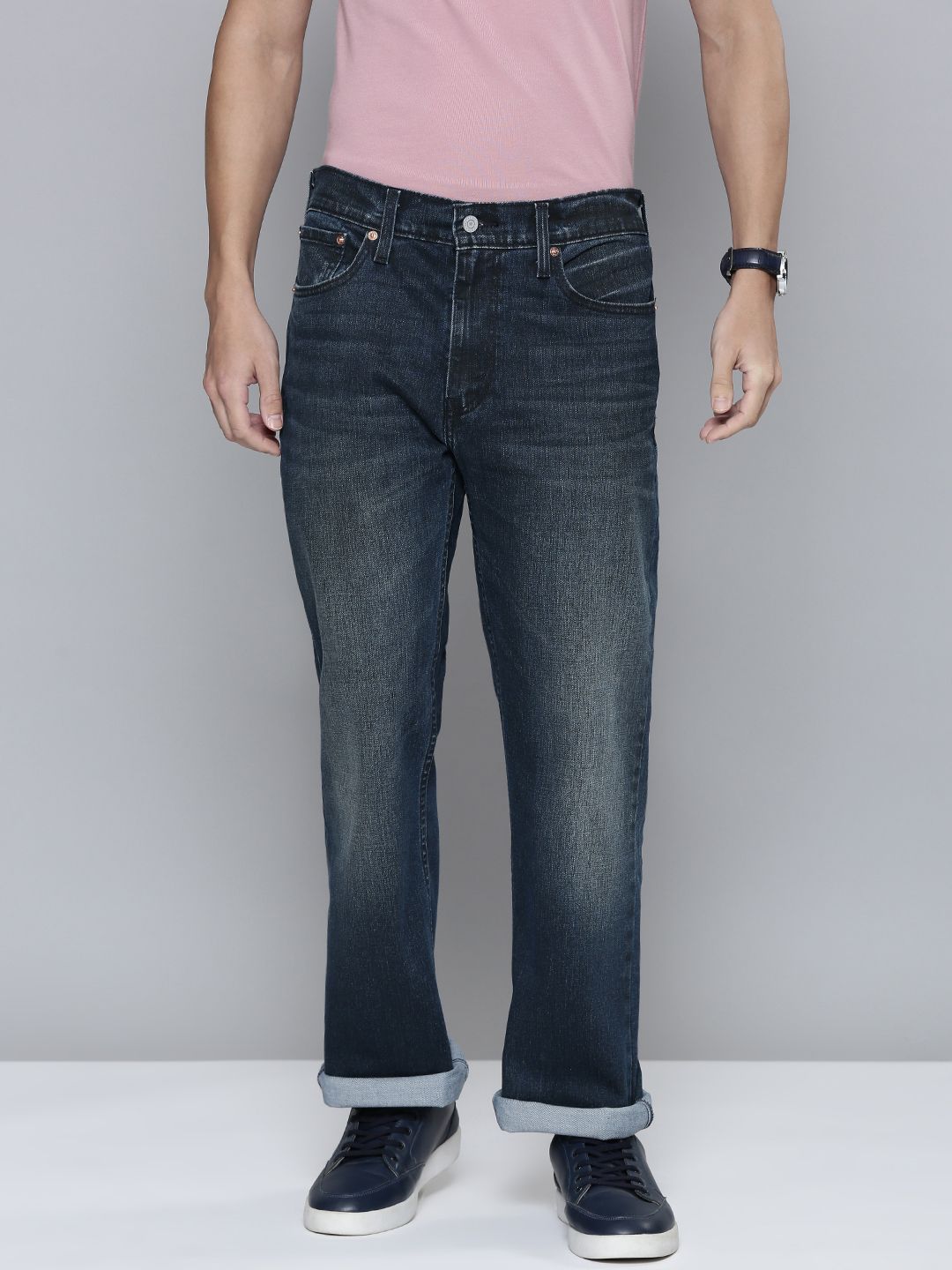 Levis Men 527 Slim Bootcut Fit Light Fade Stretchable Jeans-image-29