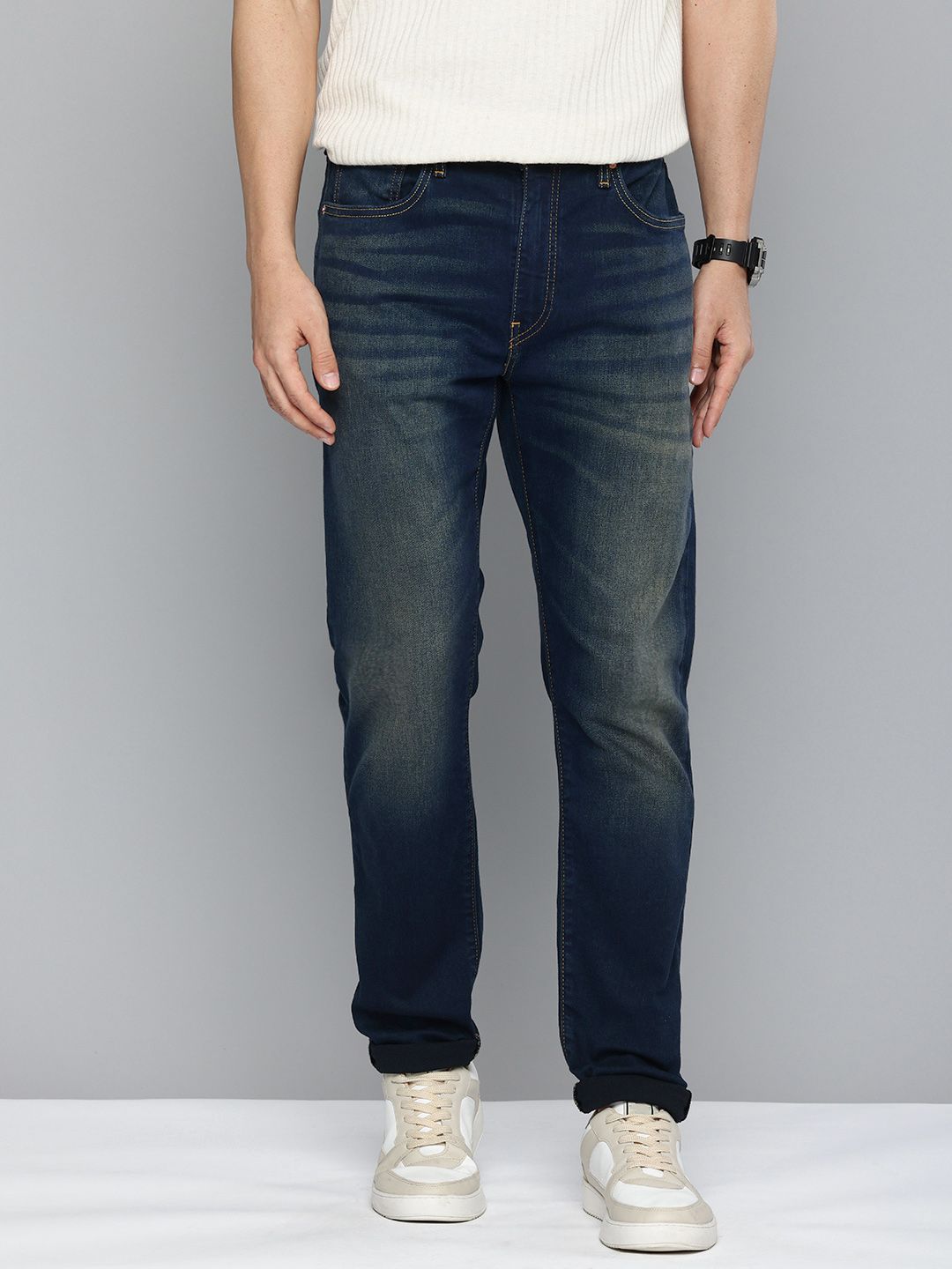 Levis Men 512 Slim Tapered Fit Heavy Fade Stretchable Jeans-image-38