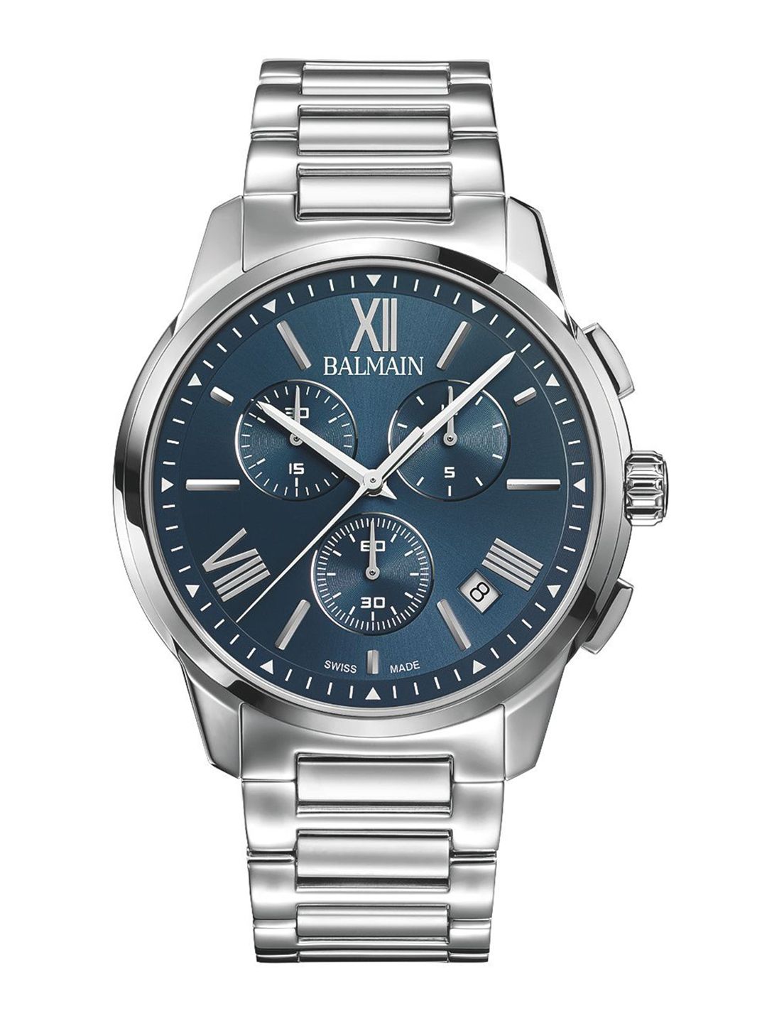 Balmain Men Brass Dial & Stainless Steel Bracelet Style Straps Analogue Watch B74813392-picture-15