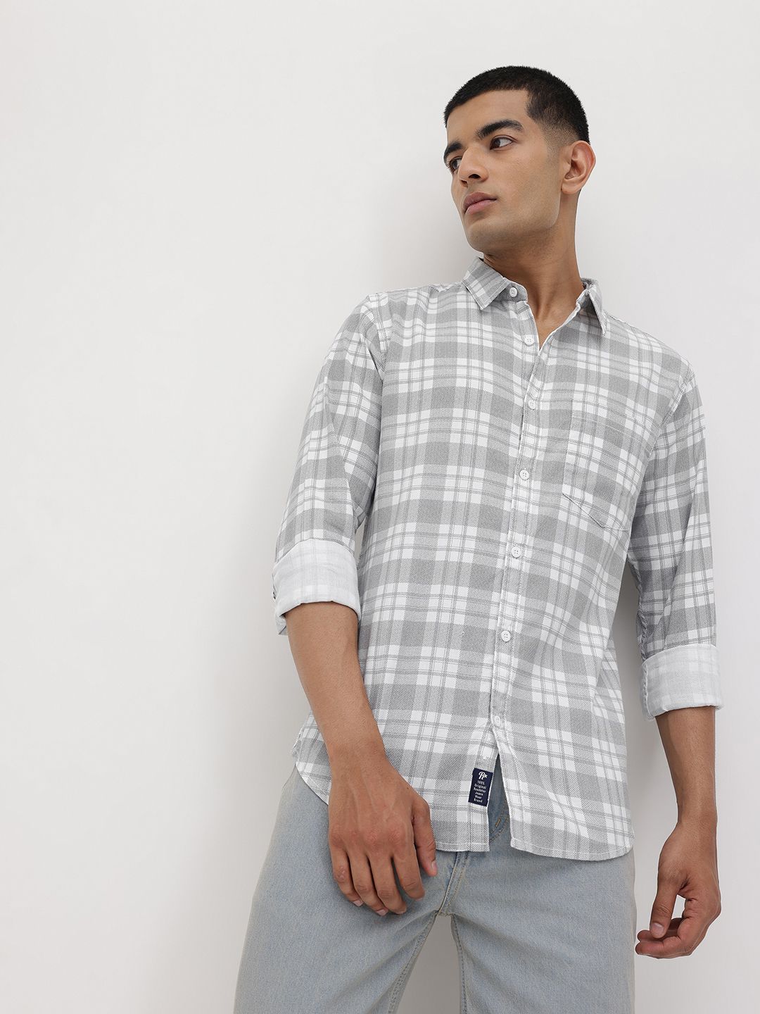 The Roadster Life Co. Checked Pure Cotton Regular Fit Casual Shirt-picture-37