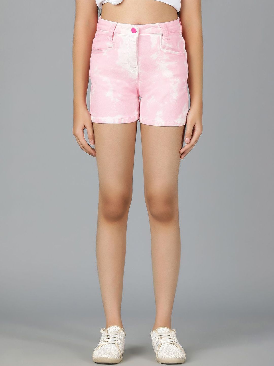 TALES & STORIES Girls Regular Fit Mid-Rise Cotton Shorts-picture-44