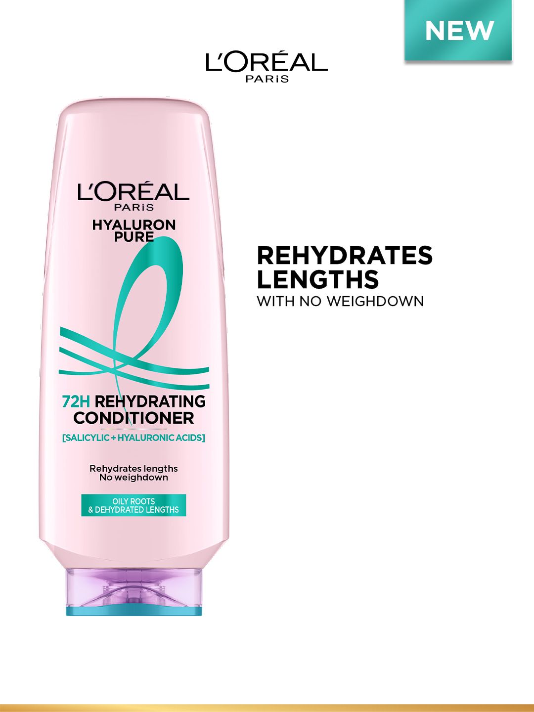 LOreal Hyaluron Pure 72H Rehydrating Conditioner For Smooth Tangle-Free Hairs - 340ml-image-23