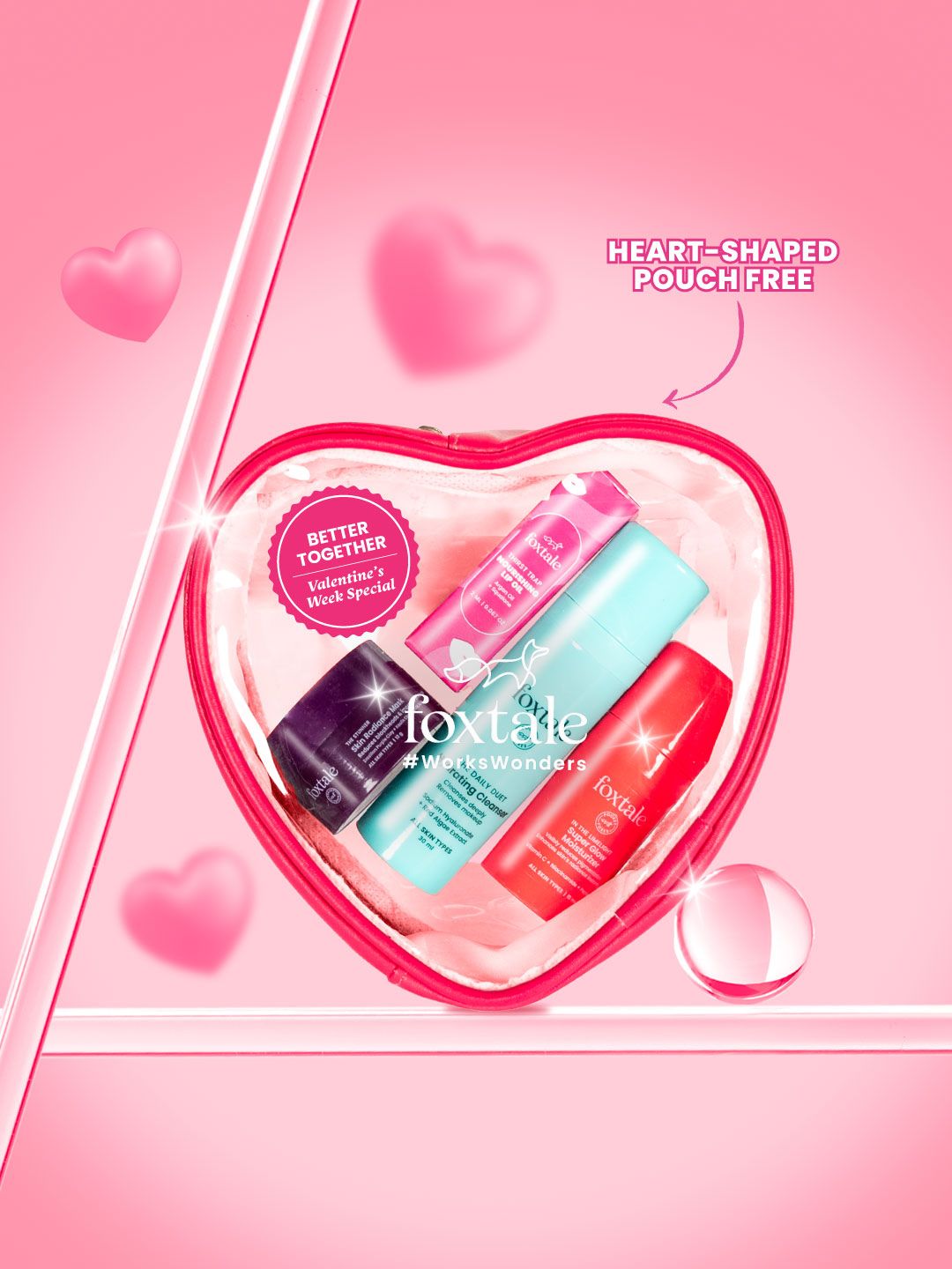 FoxTale Set Of 4 Heart Shaped Valentines Kit-image-49