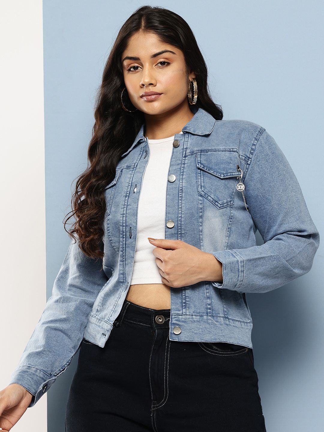 Aarika Washed Lightweight Denim Jacket-picture-38