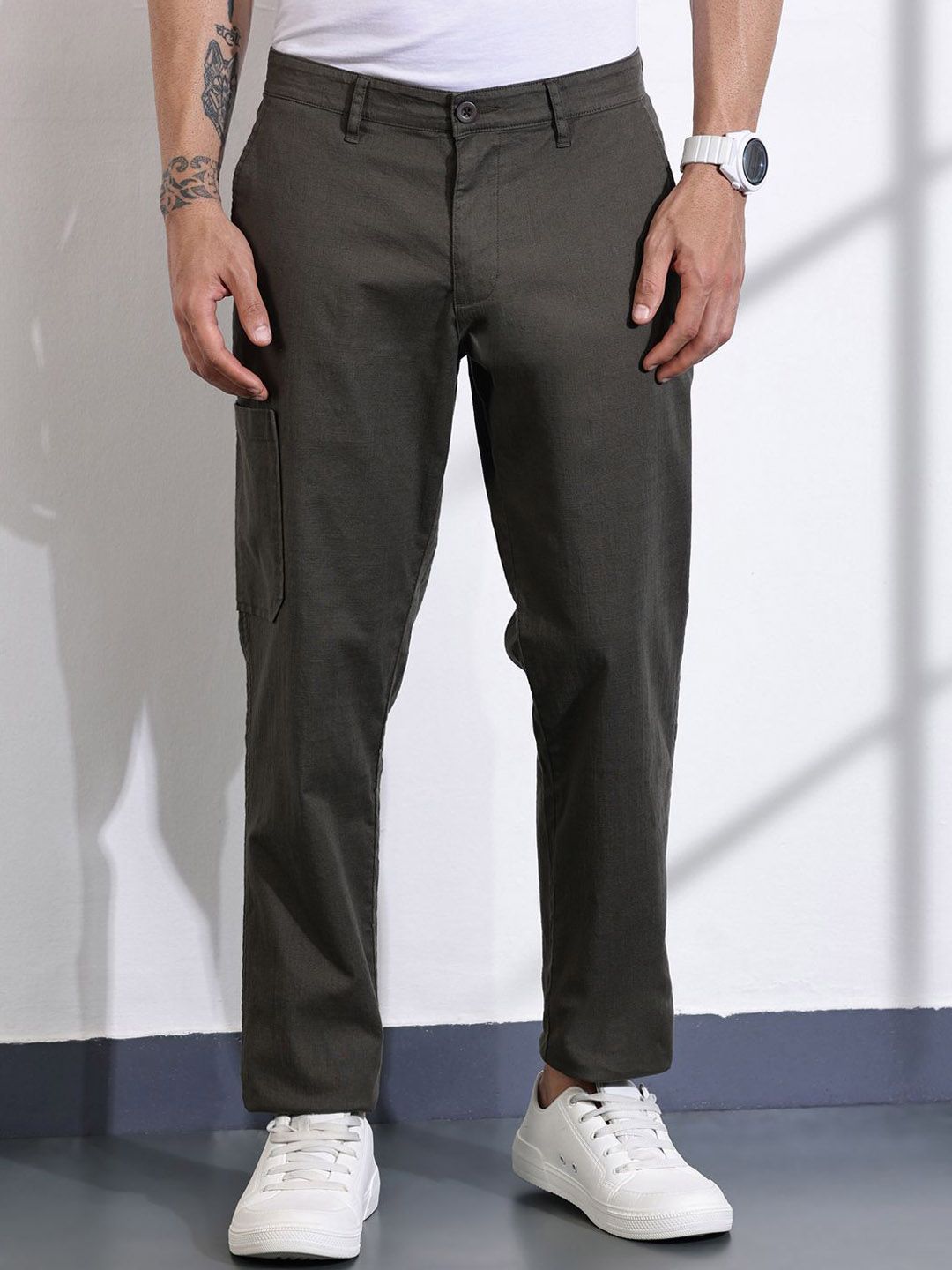 Thomas Scott Men Classic Straight Fit Easy Wash Chinos Trousers-picture-37