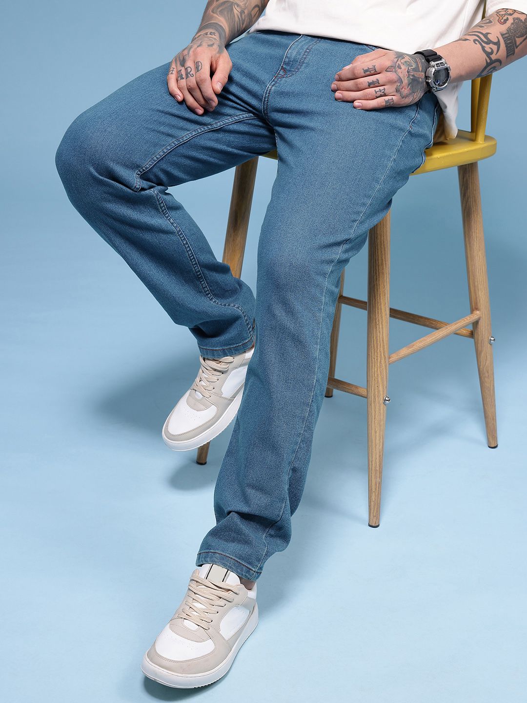 HERE&NOW Men Relaxed Fit Stretchable Jeans-picture-39