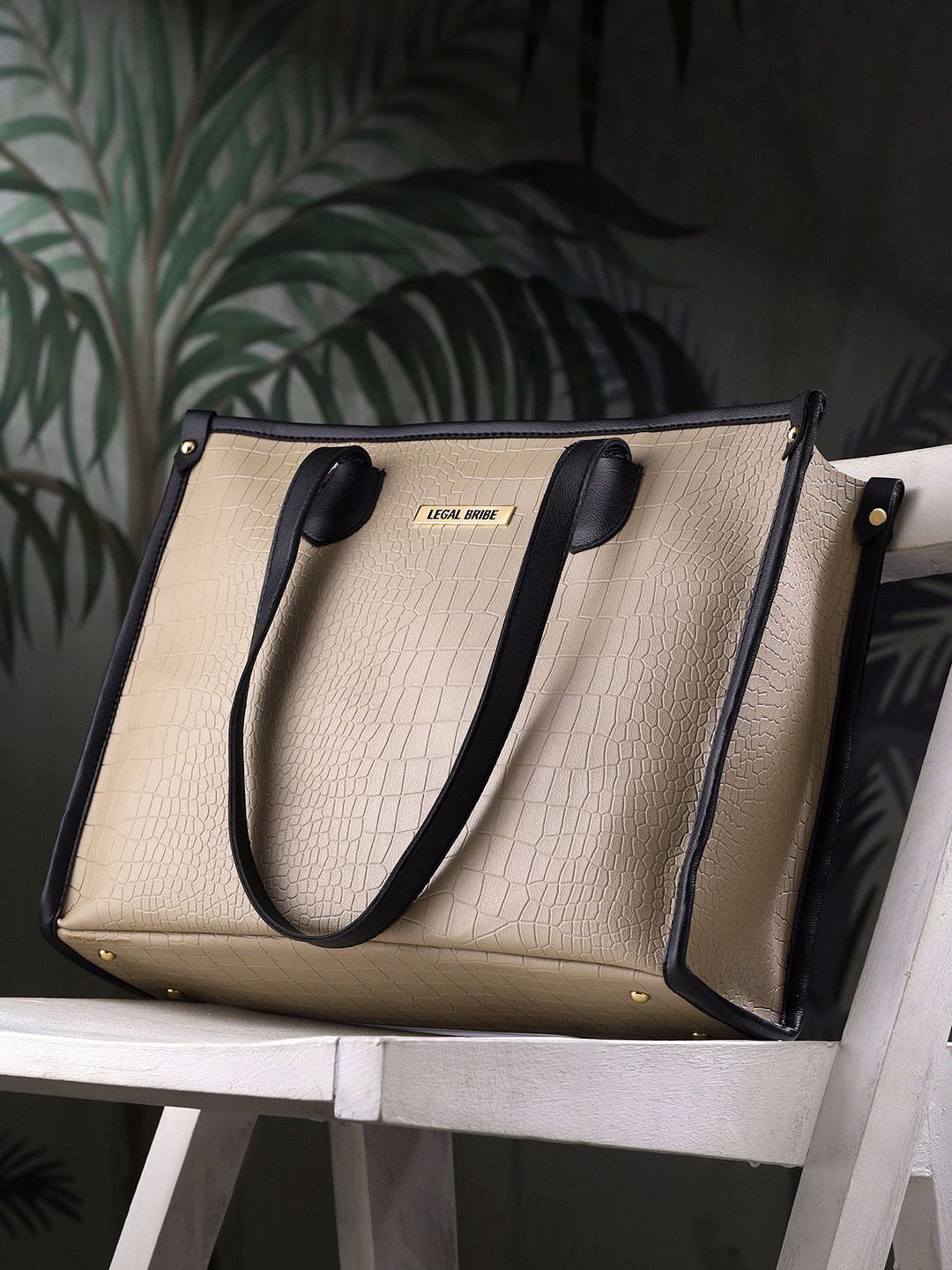 LEGAL BRIBE PU Structured Tote Bag-picture-26