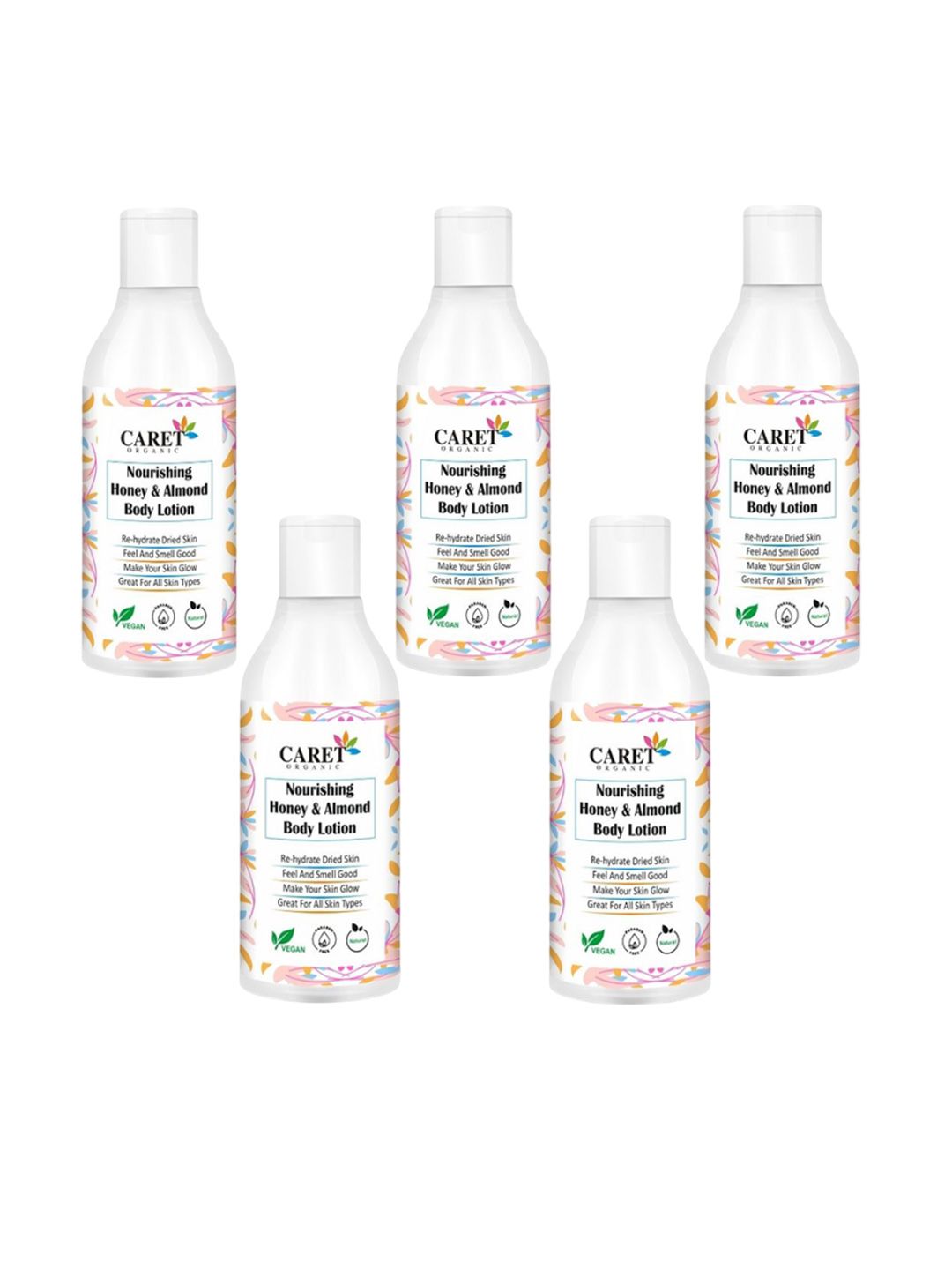 CARET ORGANIC Set Of 5 Nourishing Honey Deep Cleansing Body Lotion- 25 ml-image-48