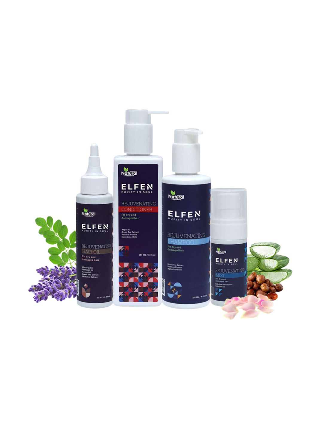 ELFEN Rejuvinating Hair Mist For Dry & Damaged Hair With Hydrolyzed Silk - 50ml-image-2