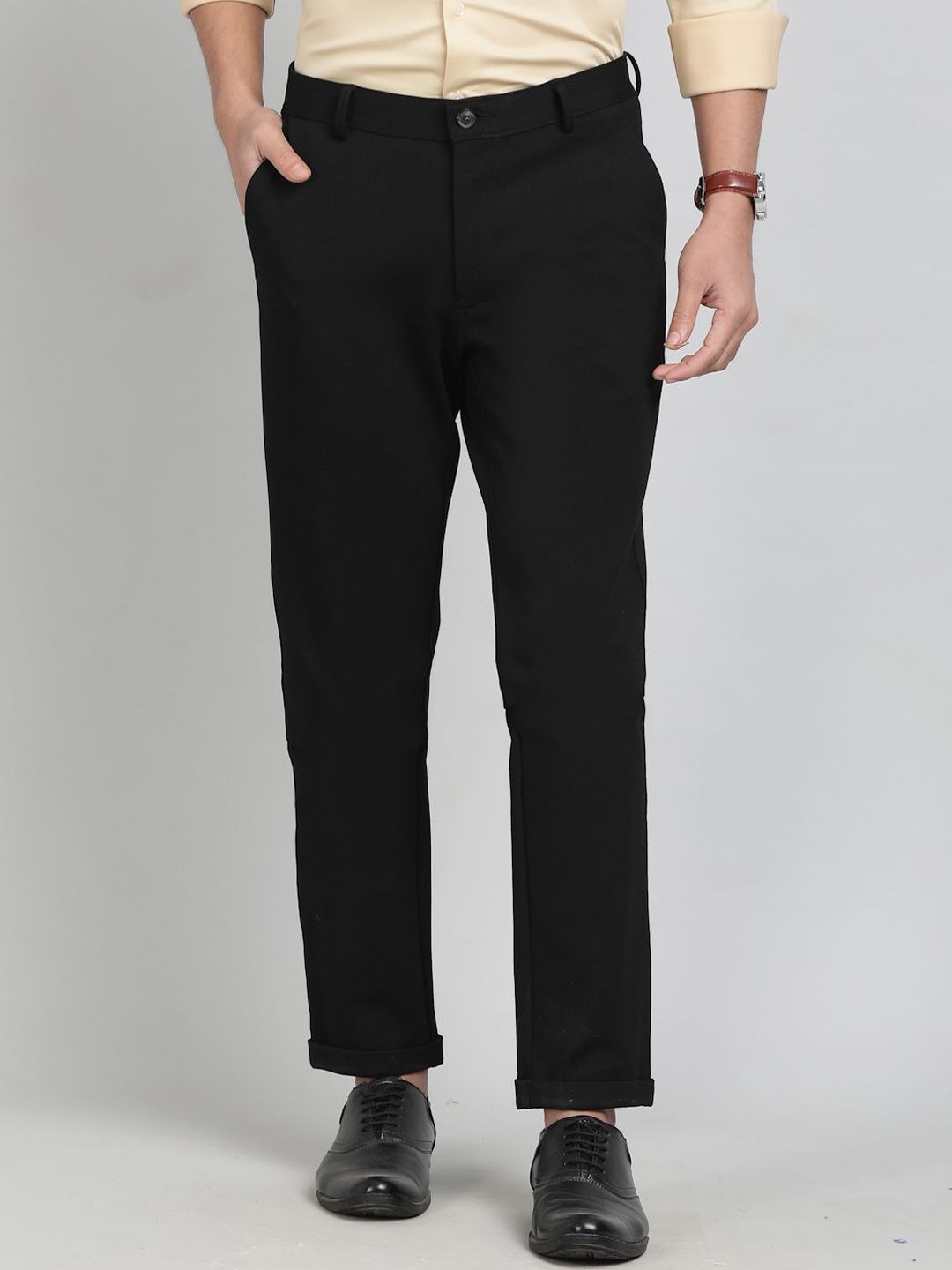 JB STUDIO Men Slim Fit Trousers-image-26