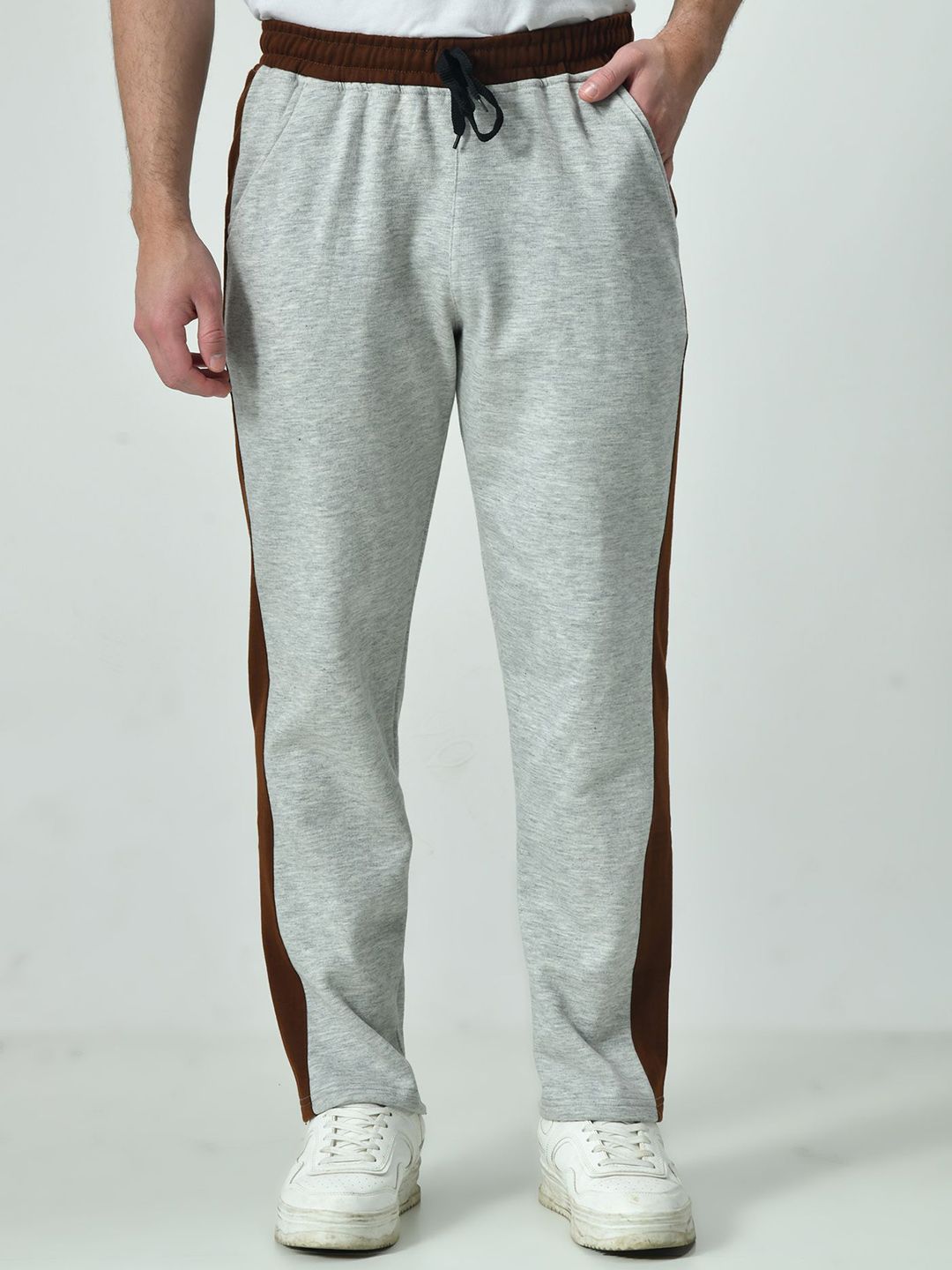 BAESD Men Colourblocked Mid Rise Track Pants-picture-22