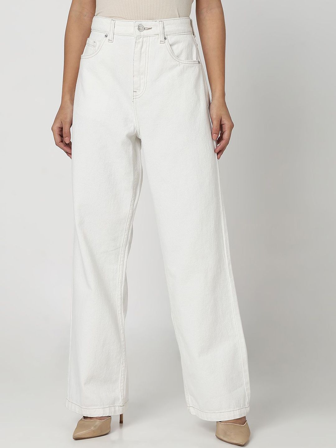 R&B Women Mid-Rise Flared Jeans