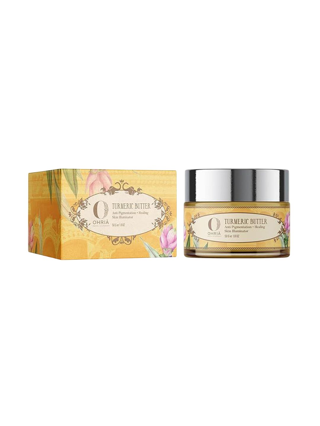OHRIA AYURVEDA Turmeric Butter For Healing & Skin Illuminator With Nalpamaradi Oil -50 g-image-29