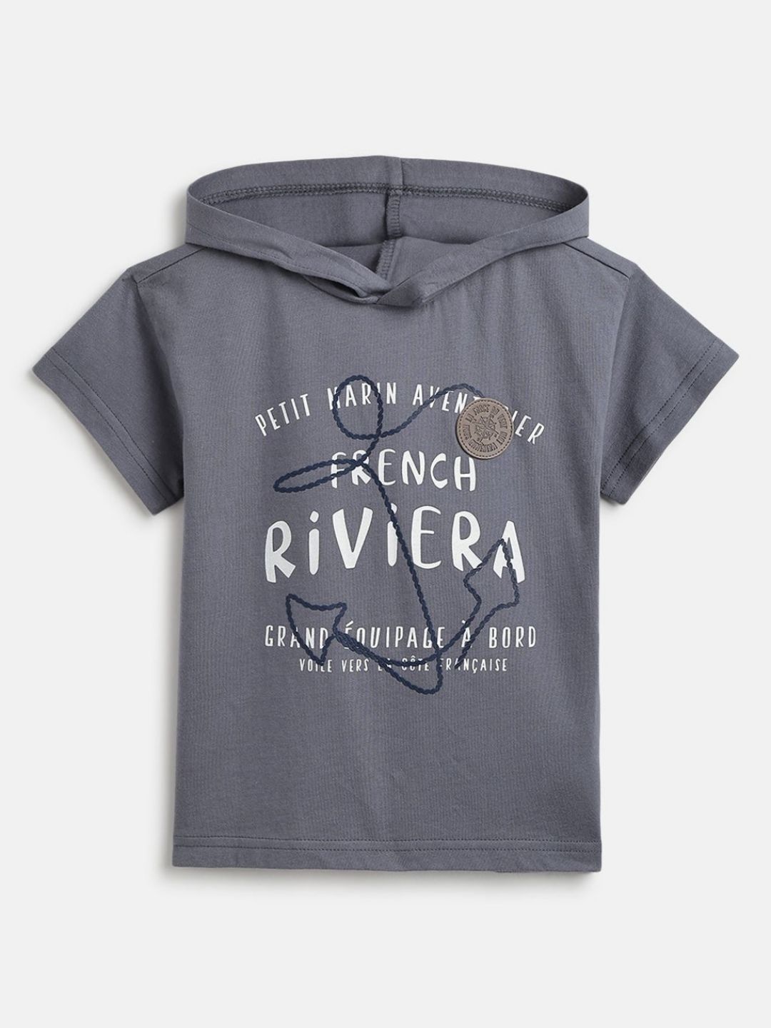 Chicco Boys Typography Printed Hooded T-shirt-picture-14