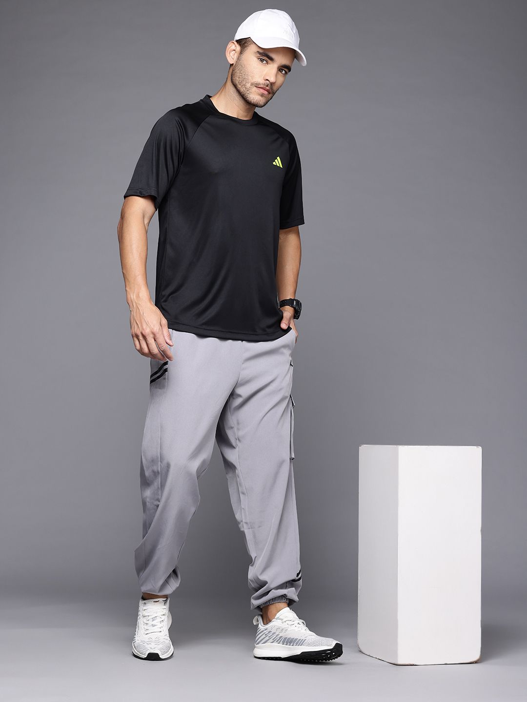 ADIDAS Brand Logo Detail Raglan Sleeves Training T-shirt-picture-23