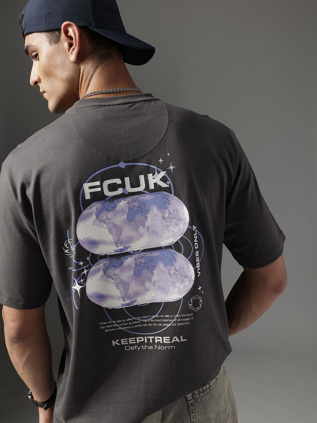 FCUK Graphic Printed Pure Cotton T-shirt-picture-40