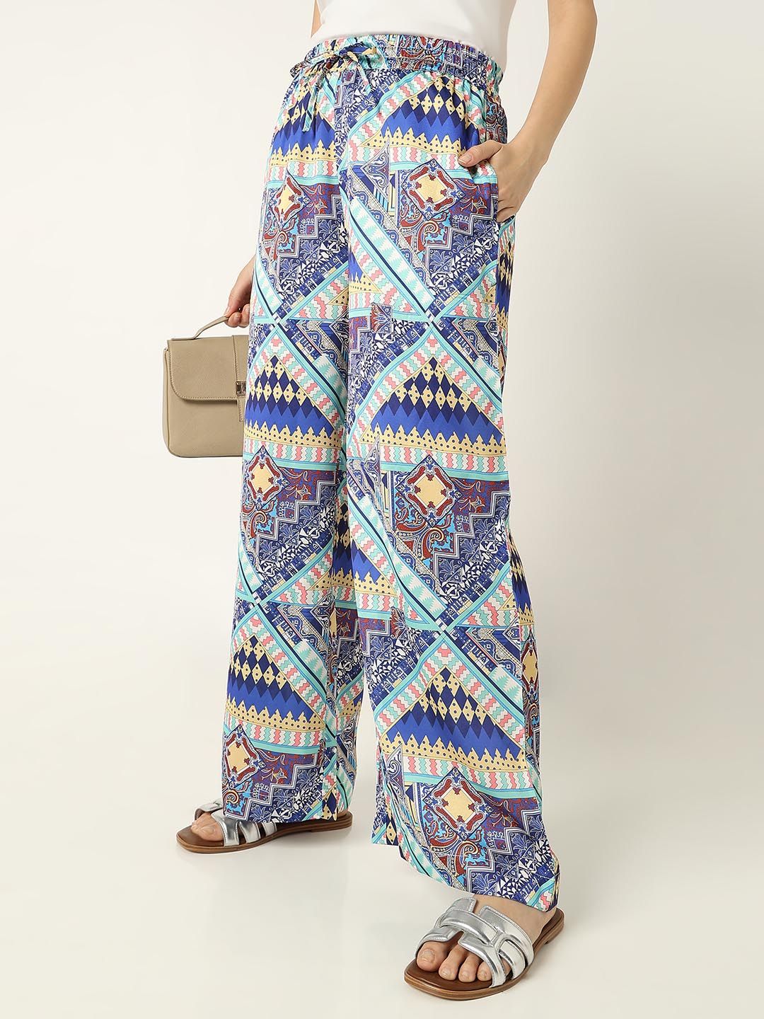R&B Women Ethnic Motifs Printed Trousers-picture-55