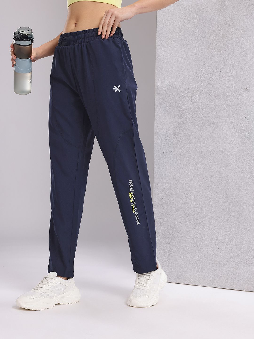 HRX by Hrithik Roshan Women Typography Print Mid-Rise Running Track Pants-picture-48