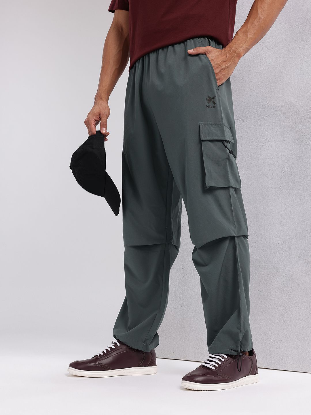 HRX by Hrithik Roshan Men Rapid-Dry Parachute Cargo Track Pants-picture-11