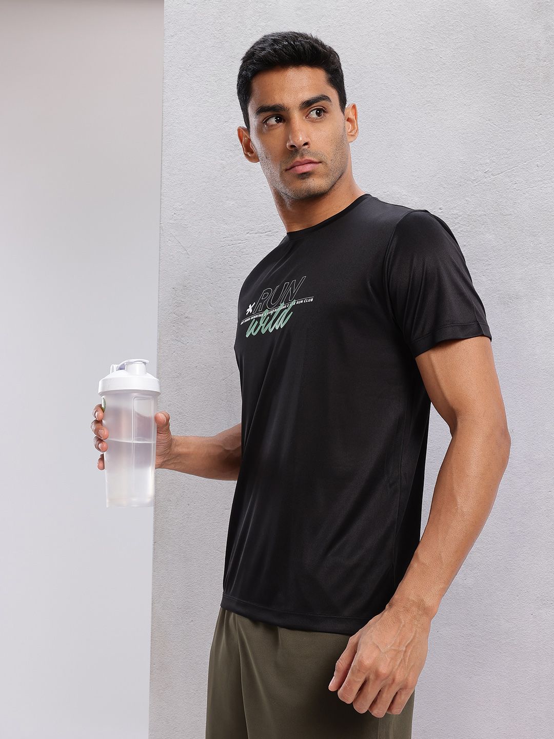 HRX by Hrithik Roshan Rapid-dry Typography Print Running T-shirt-picture-11