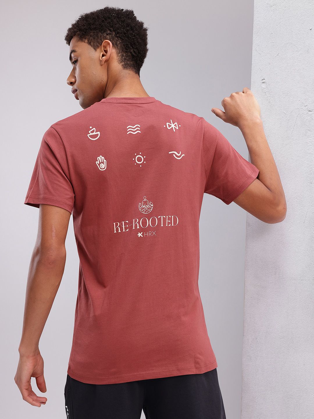 HRX by Hrithik Roshan Printed Pure Cotton Yoga T-shirt-picture-14