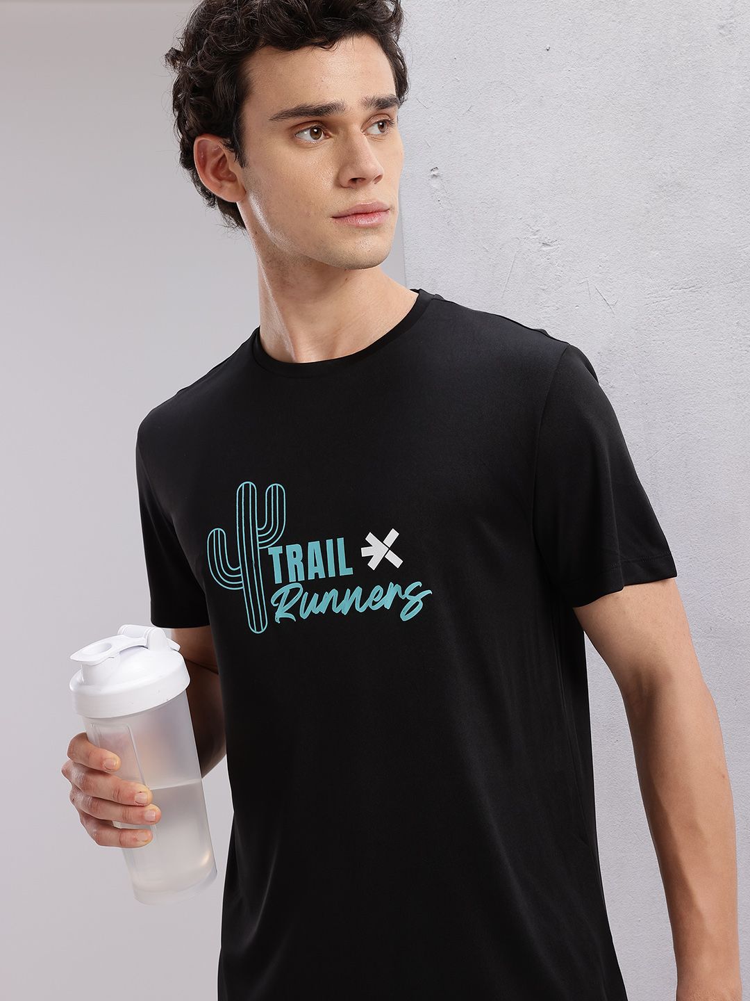 HRX by Hrithik Roshan Typography Print Rapid-Dry Running T-shirt-image-49