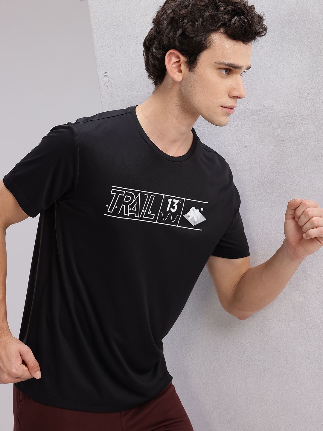 HRX by Hrithik Roshan Brand Logo Print Rapid-Dry Running T-shirt-image-21