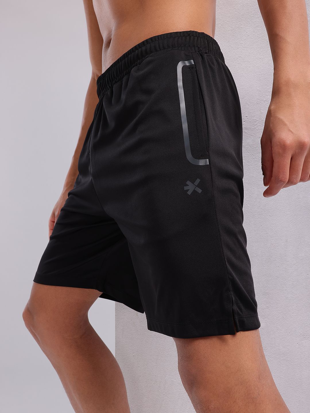 HRX by Hrithik Roshan Men Mid-Rise Brand Logo Detail Rapid-Dry Training Shorts-image-46
