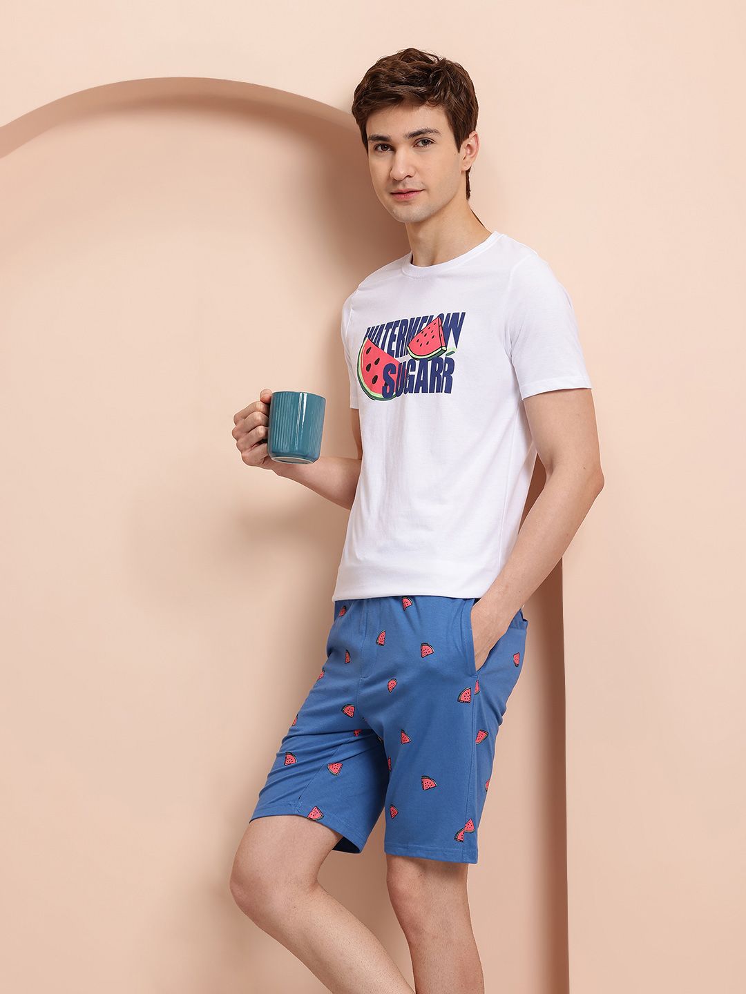 Mast & Harbour Men Printed Shorts Set-picture-39