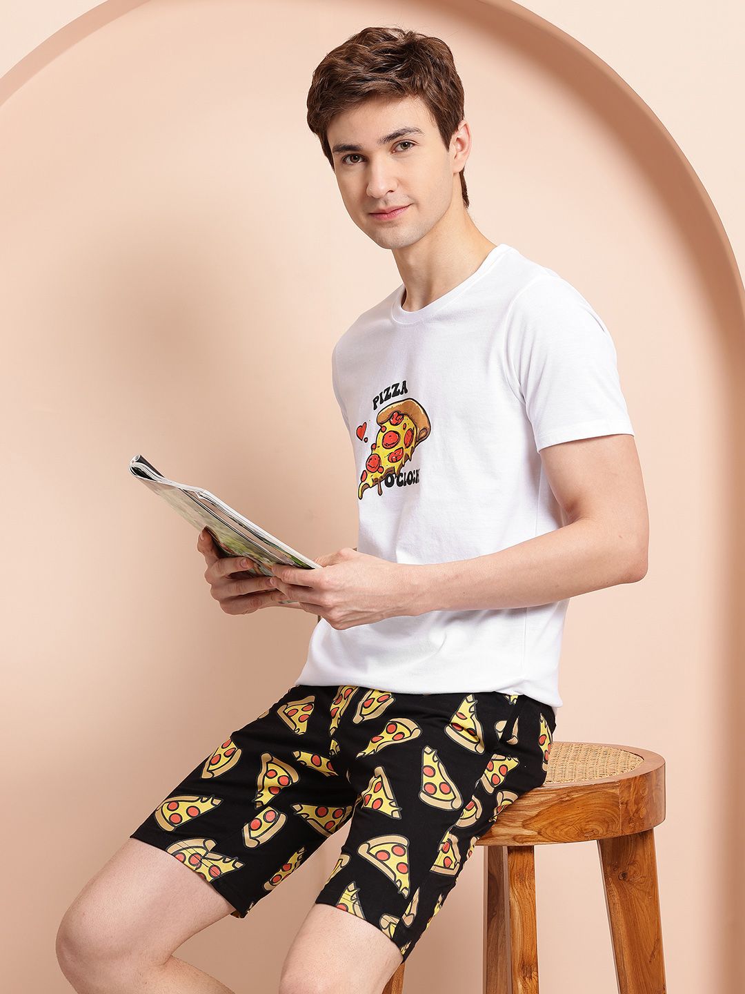 Mast & Harbour Men Printed Shorts Set-picture-14