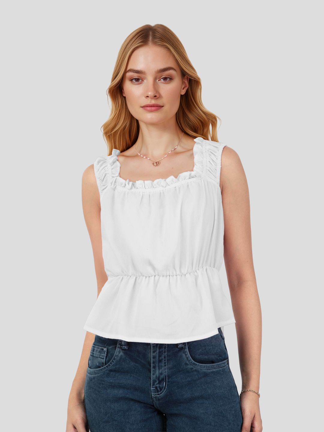 Mast & Harbour Cinched Waist Top-picture-29