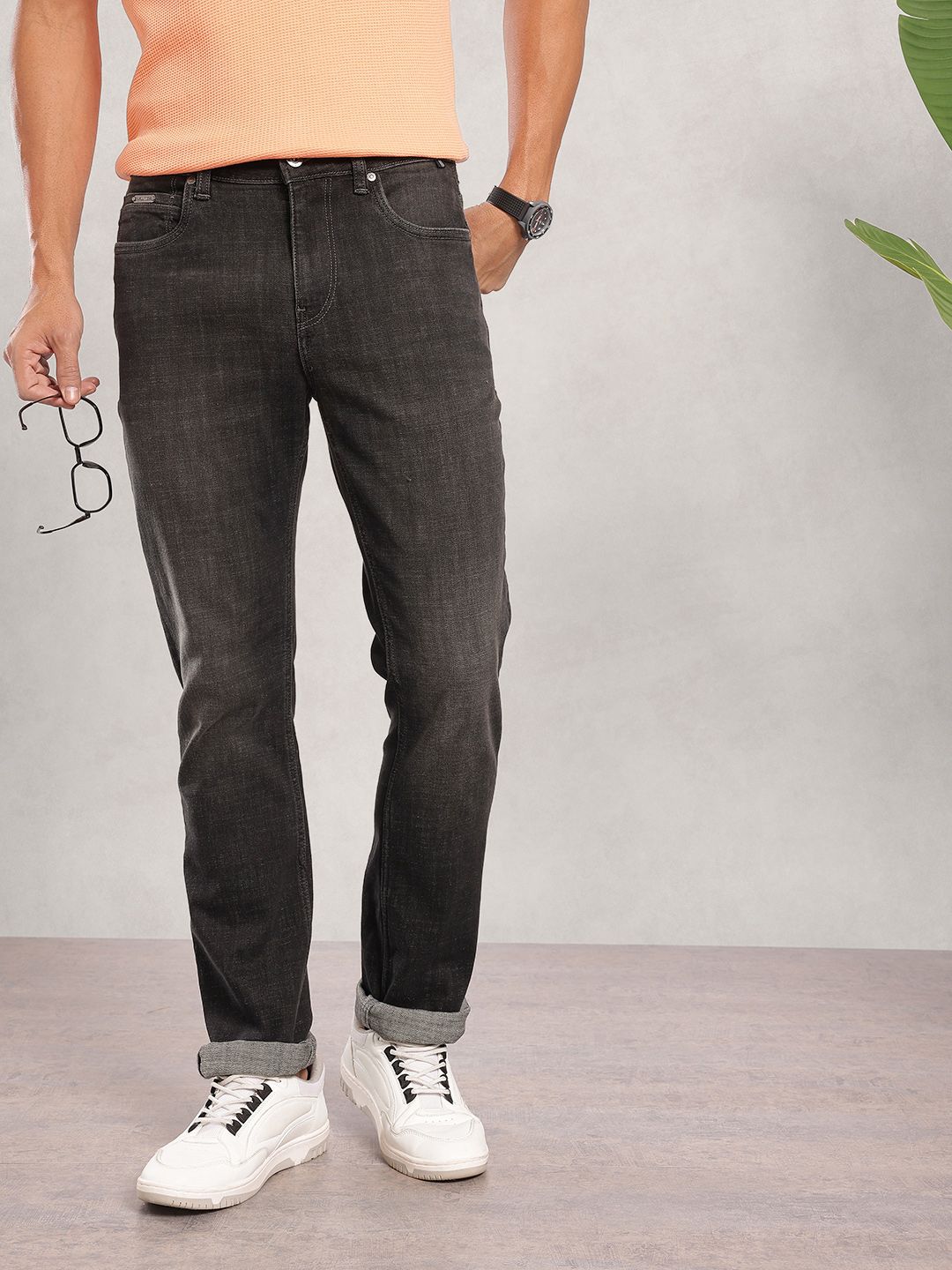 Nautica Men Straight Fit Mid-Rise Light Fade Stretchable Jeans-picture-18