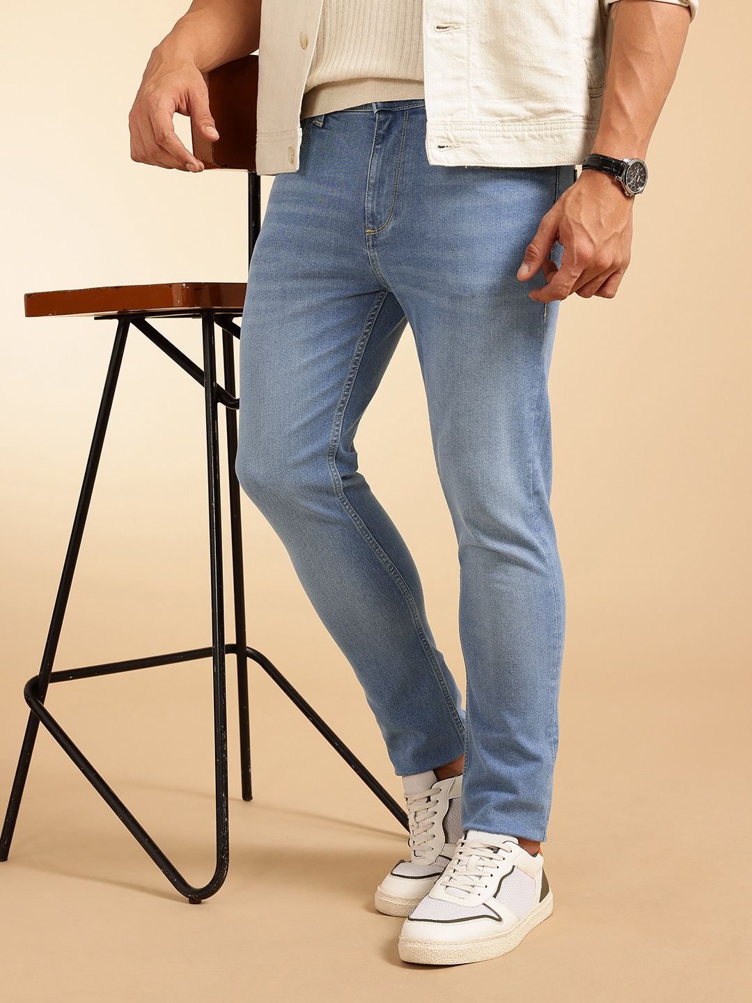 French Connection Men Slim Fit Light Fade Stretchable Jeans-picture-42