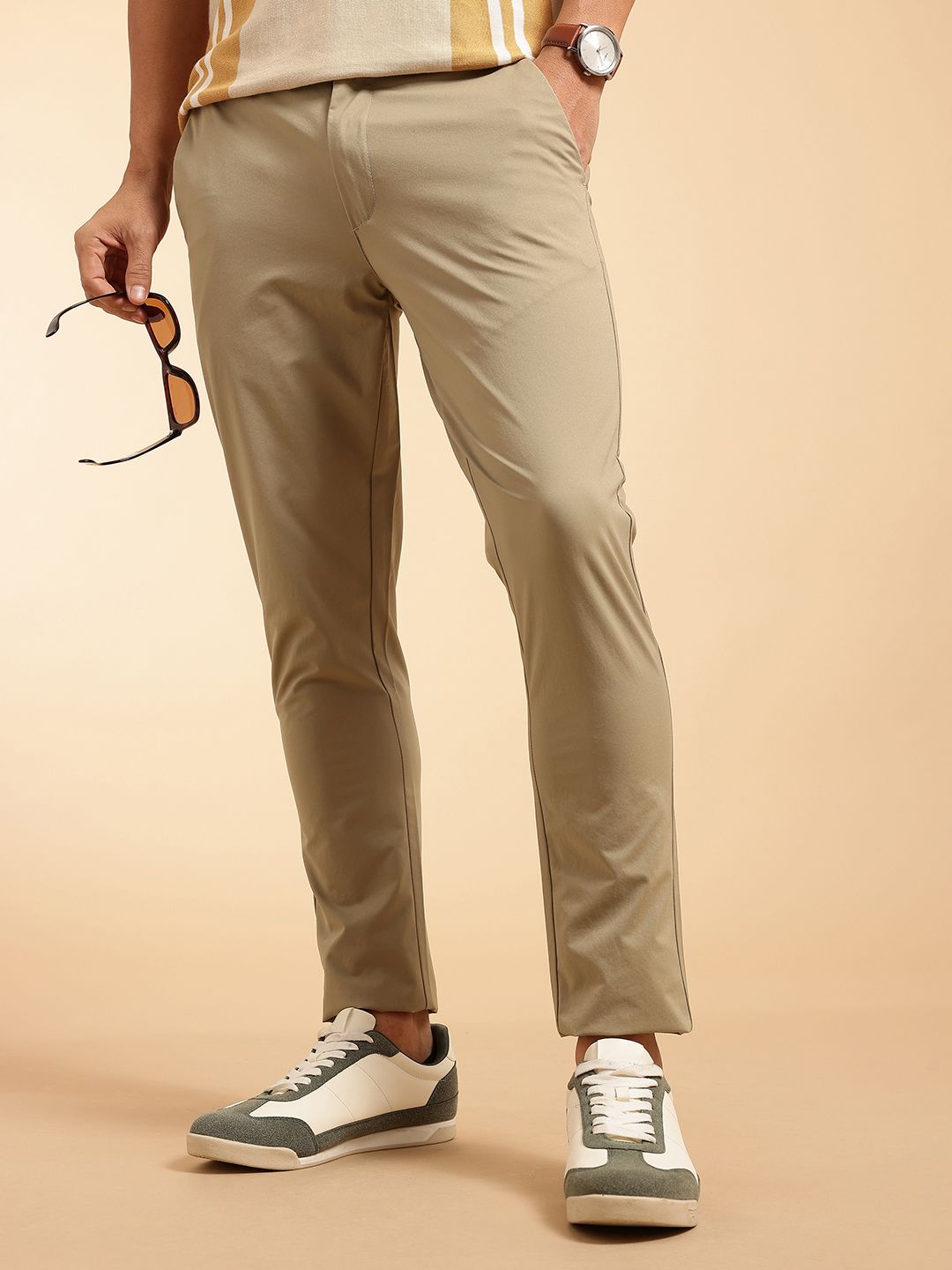 French Connection Men Slim Fit Chinos Trousers-picture-24